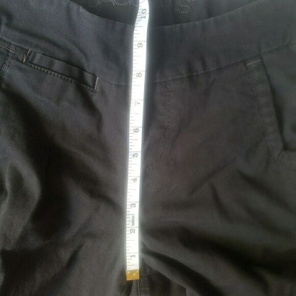 Jag Classic Fit Cropped Black Jeans Women's Size 2/26 Cotton Blend - Picture 11 of 13
